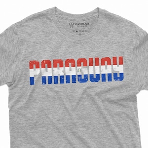Men&#39;s Paraguay T-shirt República del Paraguay Mens tee patriotic flag country state emblem tee shirt