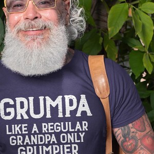 Men's Grumpa T-shirt Grandfather gift papa dad grandpa shirt pops birthday anniversary shirt