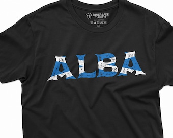 Men's Scotland Alba T-shirt Scottish Flag Patriotic Mens Womens Tee Shirt United Kingdom Scotland Coat of arms tee