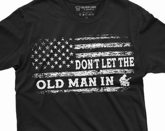 Men's Country Music Don't Let the old man in T-shirt musician guitarist guitar player country tee shirt