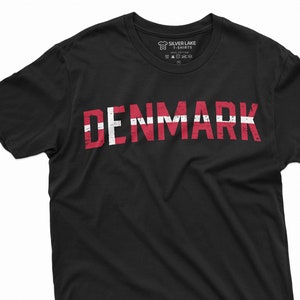 Denmark T-shirt Danmark  Patriotic National Day Flag Coat of Arms Mens T-shirt Nordic Viking heritage Danish Tee