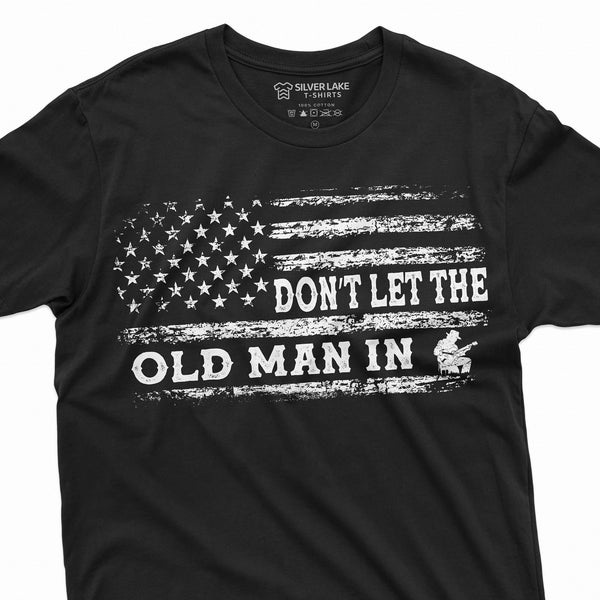 Men's Country Music Don't Let the old man in T-shirt musician guitarist guitar player country tee shirt