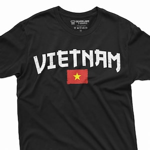 Men&#39;s Vietnam T-shirt Cộng hòa Xã hội chủ nghĩa Việt Nam Vietnamese Flag Coat of Arms TeeShirt