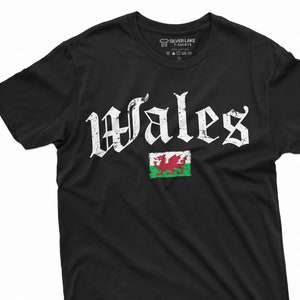 ウェールズ Tシャツ UK イギリス ウェールズ フットボール Tシャツ 愛国的 国籍 国旗 メンズ レディース Tシャツ