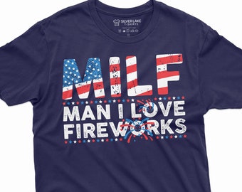 Männer lustiges Feuerwerk T-Shirt 4. Juli Patriotisch US Geburtstag T-Shirt Freundin Feuerwerk Shirt viertes T-Shirt