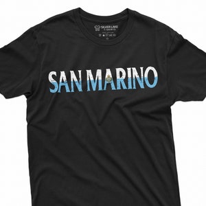Men&#39;s San Marino T-shirt Europe San Marino Country Flag coat of arms tee shirt