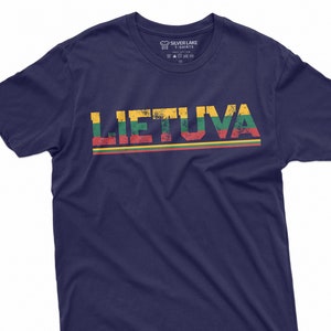 Camiseta de Lituania para hombre y mujer, con la bandera patriótica y el escudo de armas, del Día de la Herencia Lituana.
