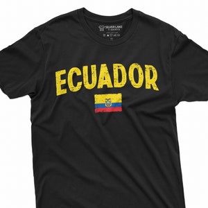 Men's Ecuador T-shirt Ecuadori Soccer Football T-shirt Quito Tee Gift for Him Her Flag Coat of arms independence day Tee