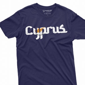 Men&#39;s Cyprus T-shirt Nation Flag Coat of arms Republic of Cyprus Κυπριακή Δημοκρατία Tee Shirt