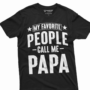 Meine Lieblingsmenschen Nennen mich Papa T-Shirt Vatertag Dad Opa Vater T-Shirt Geburtstagsgeschenk Weihnachten Herren Geschenk Shirt