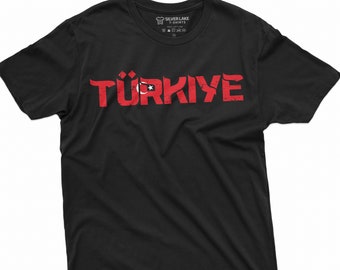 Men's Turkey Turkiye T-shirt Türkiye Republic Tee Mens shirt flag state emblem Turkish flag tee