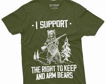 I Support The Right To Keep And Arm Bears T Shirts Men Women I Support The Right To Keep And Arm Bears T Shirts Men Women