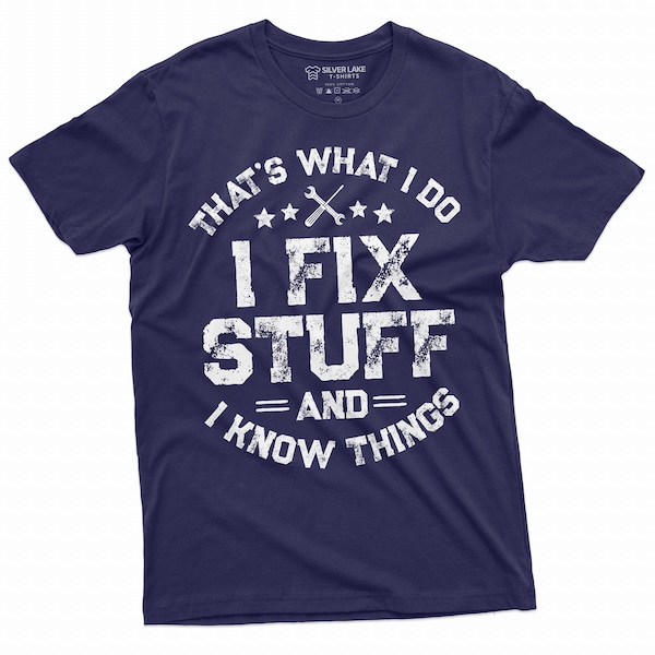 Männer lustig ich fix Sachen T-shirt Geschenk für Papa Ehemann Opa Mechaniker Techniker Werkstatt T-Shirt Geburtstagsgeschenk für Männer