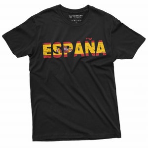 Spain T-shirt Espana Tee España Football Soccer TeeShirt Spanish Flag Patriotic National independence day Tee