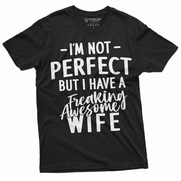 Men's Funny I have Awesome Wife T-shirt Valentine's Day Birthday Gift Tee Shirt Anniversary Couple Marriage Tee Shirt Husband Gifts