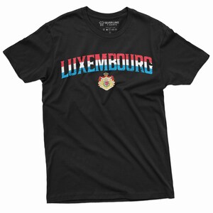 Luxembourg T-shirt Luxembourg Flag Coat of Arms National Symbolic Nation Country Independence day Tee Shirt