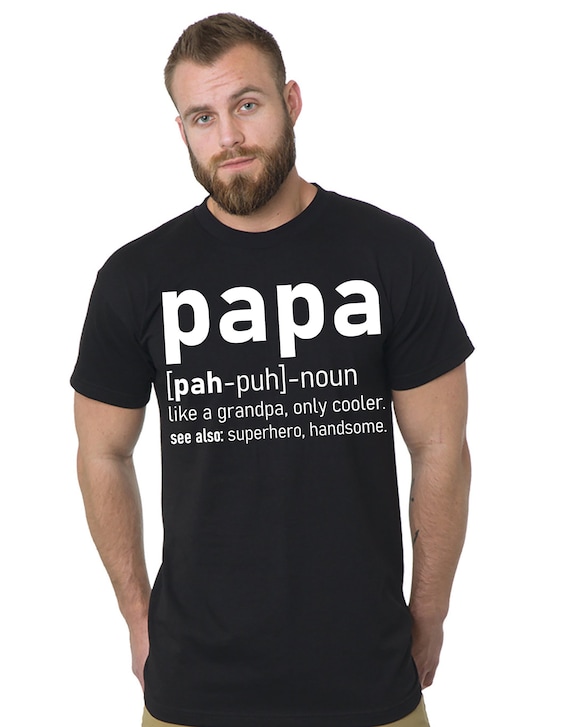 Mens Papa Like A Grandpa Only Cooler T-Shirt Fathers Day Gift Tee Mens Papa Like A Grandpa Only Cooler T-Shirt Fathers Day Gift Tee
