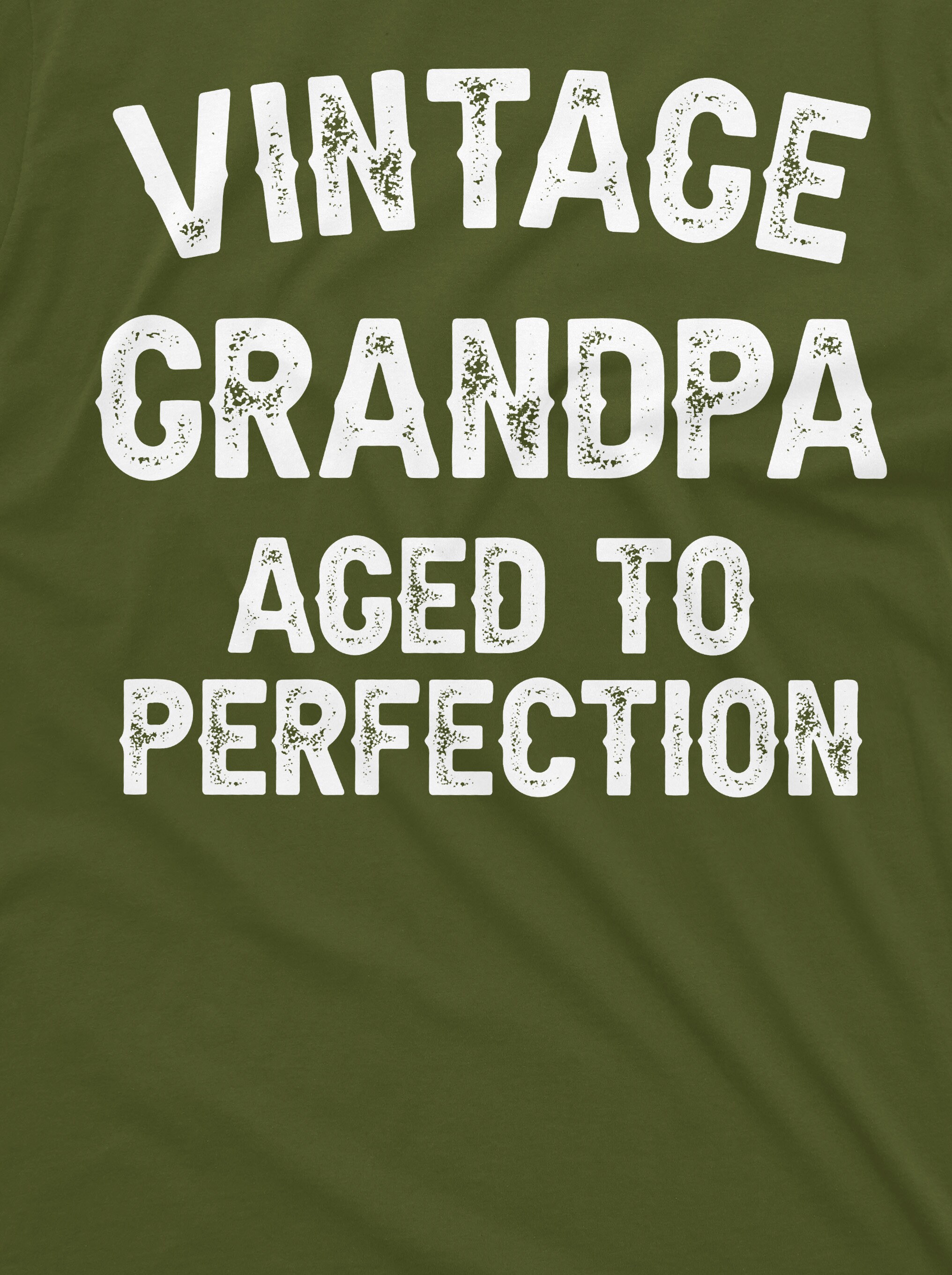 Men's Grandpa Funny T-shirt Vintage Grandpa Aged to Perfection