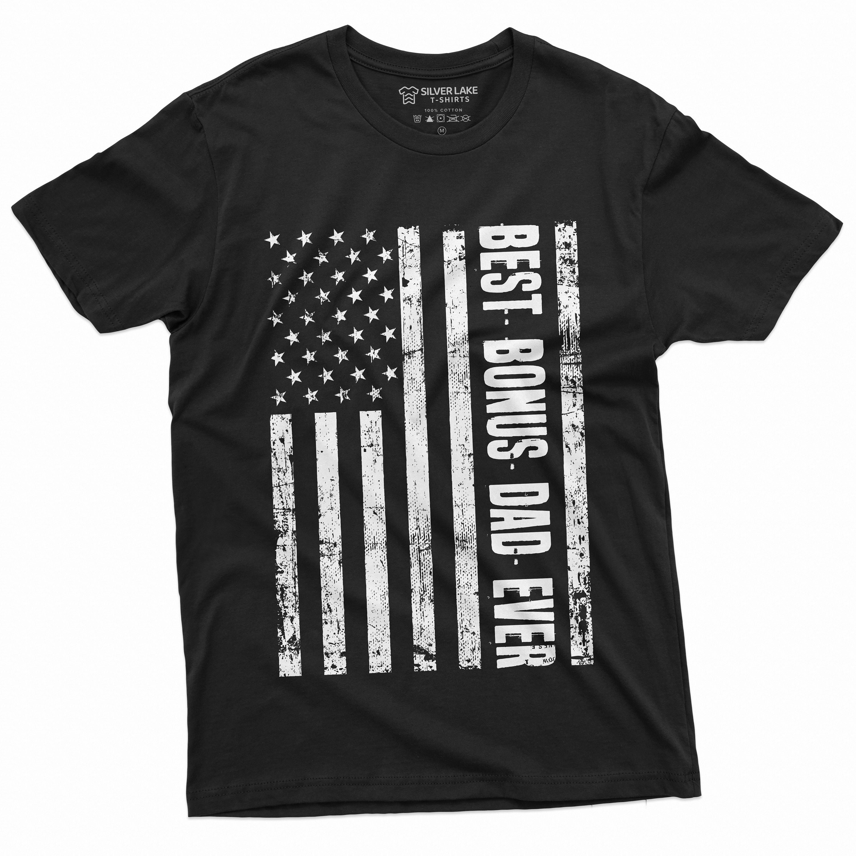 Papa Tshirt Best Bonus Dad Ever American Flag 4Th Of July Fathers