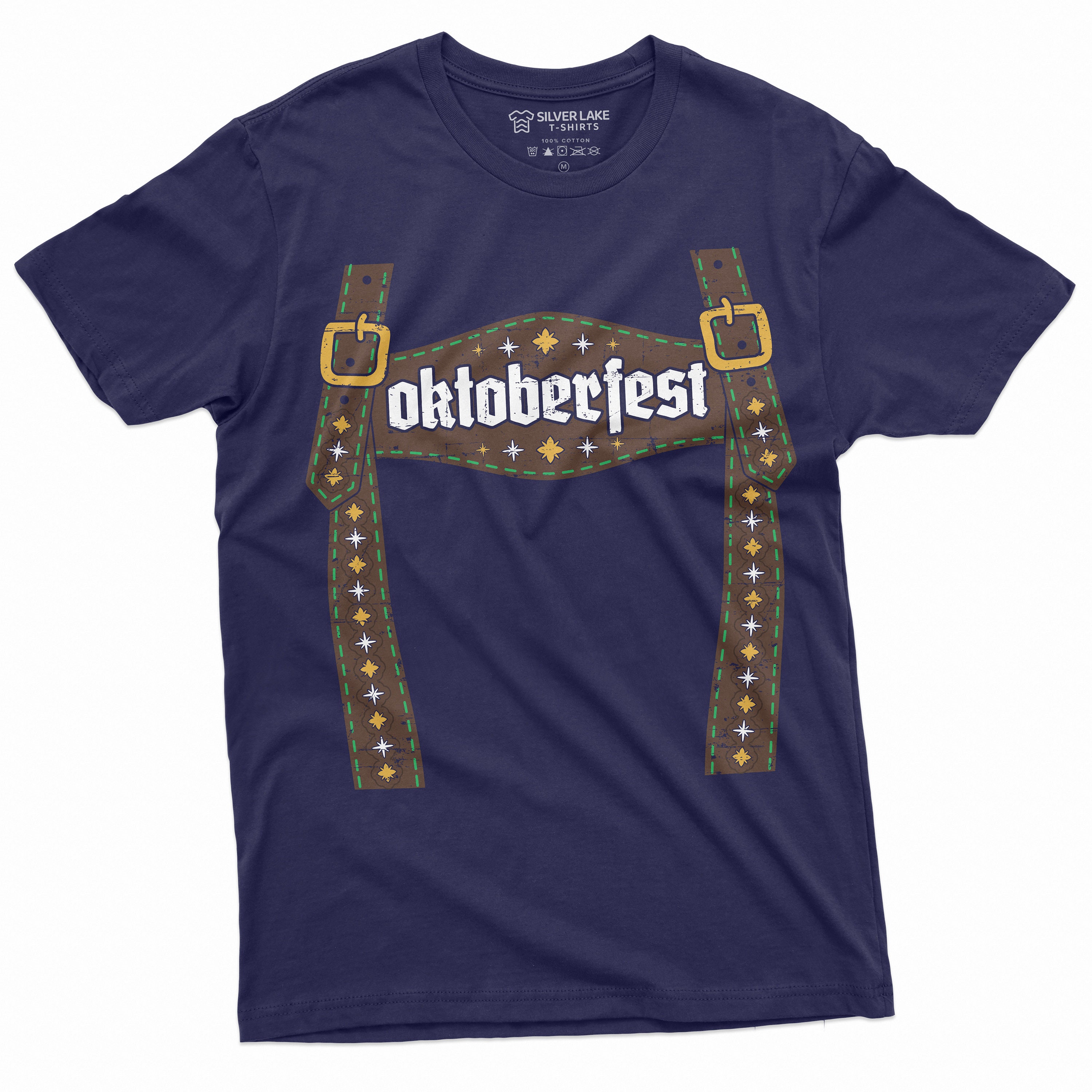 Camiseta Oktoberfest Para Hombre Y Mujer | Manga Corta | Cuello Redondo | Algodón | Para Fiestas Y Atuendo Casual