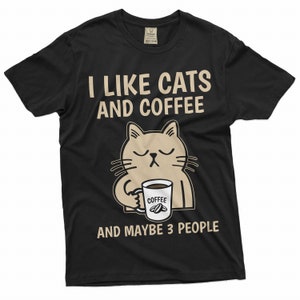 Ich mag Katzen Kaffee und vielleicht 3 Personen Weihnachten lustiges Geschenk für sie und ihn
