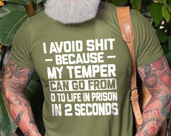 Camiseta divertida "Evito cosas": camiseta sarcástica de mal carácter