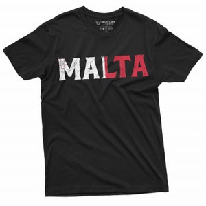 Men&#39;s Malta T-shirt Republic of Malta Flag Coat of Arms National Symbolism Independence day patriotic Country Nation Tee Shirt