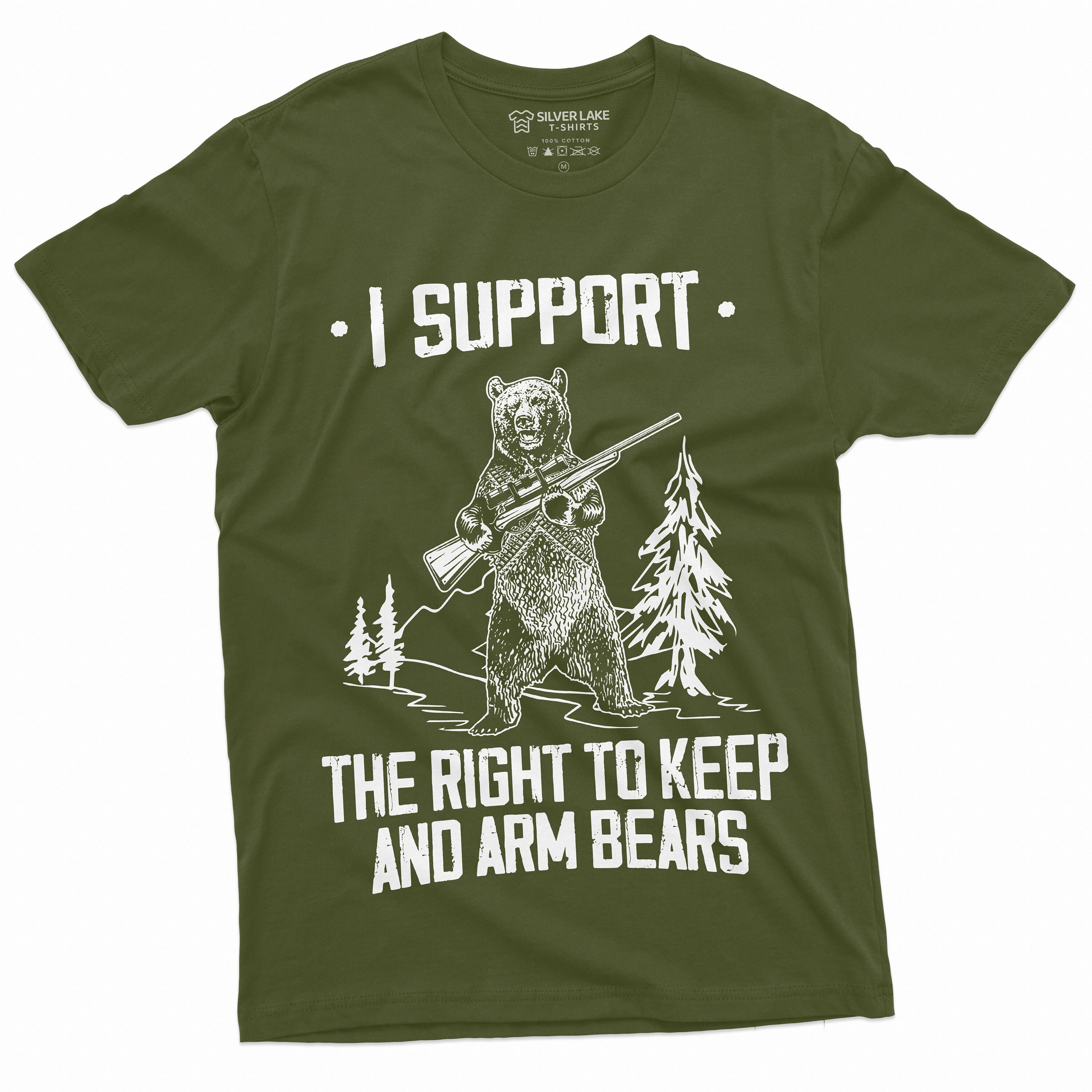 I Support The Right To Keep And Arm Bears T Shirts Men Women I Support The Right To Keep And Arm Bears T Shirts Men Women