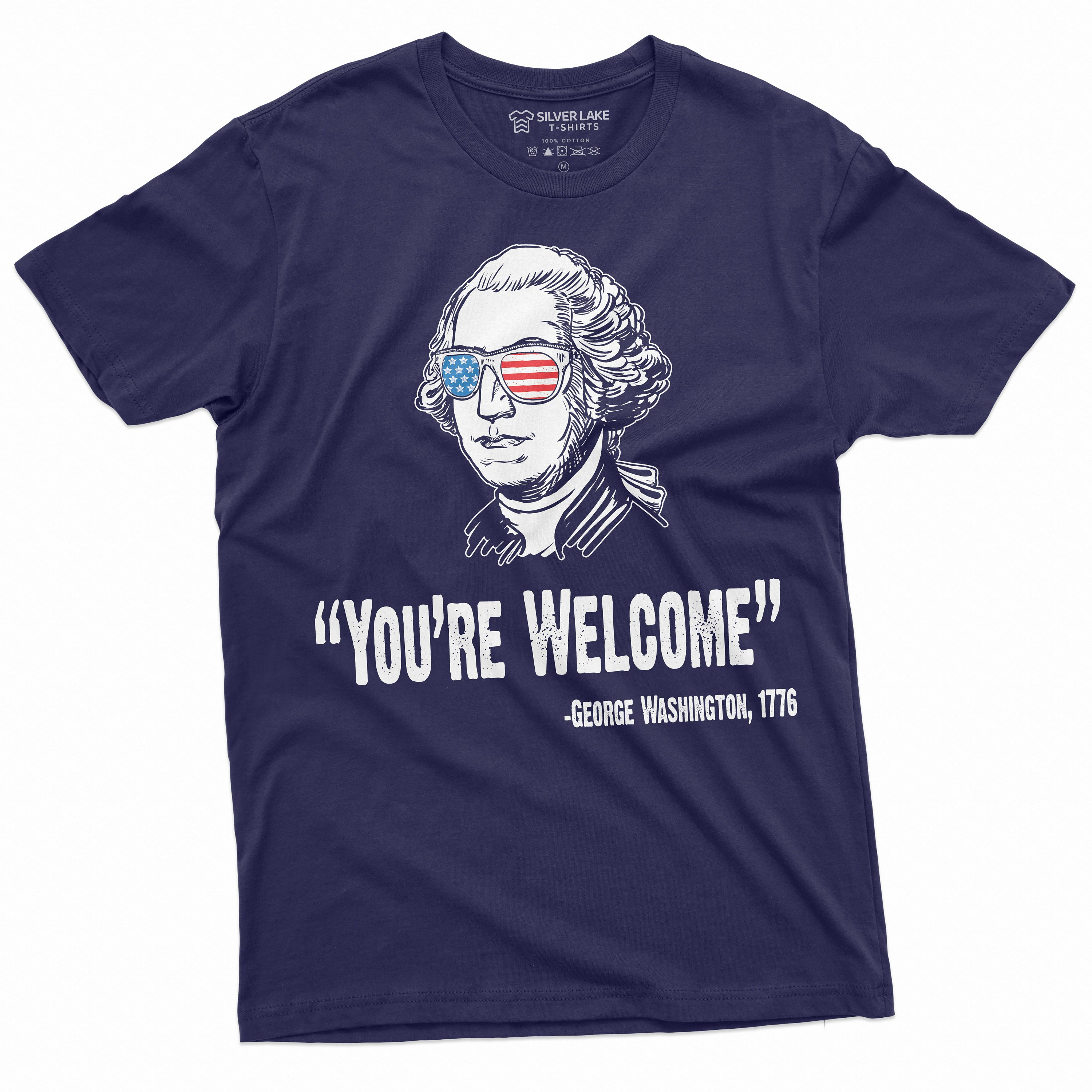 4th of July Mens Tee Shirt Funny George Washington Quote We Are 