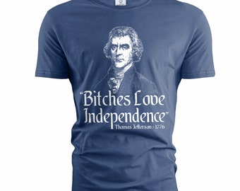 Men's Funny Thomas Jefferson T-shirt 4th of July funny patriotic shirts Independence day Party Tee