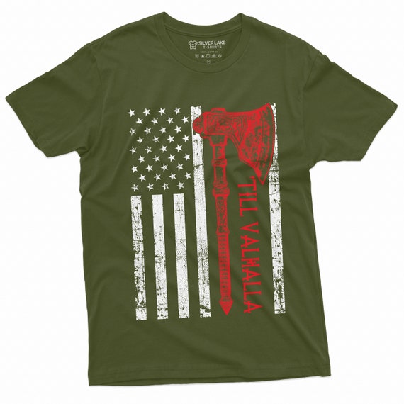 American Flag Viking Axe T-Shirt American Viking Shirt American Flag Viking Axe T-Shirt American Viking Shirt