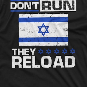 Men's Israel T-shirt These colors don't run Israeli flag patriotic tee IDF Israeli army tee shirt image 3