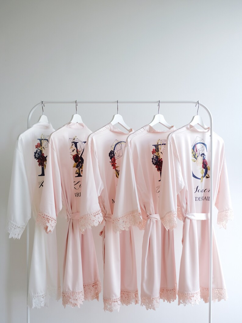 Bridesmaid Robes Silk Bridal White Robe & Etsy