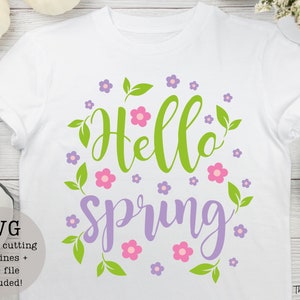 Olá Primavera SVG PNG / download digital / primavera / páscoa / feriados / vendas de páscoa / páscoa / feriado de páscoa / venda de primavera / primavera svg / primavera png
