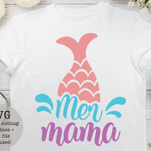 Mermaid mama SVG PNG/mer mama/instant download/celebrations/birthday mama/svg/png/mermaid party/sale