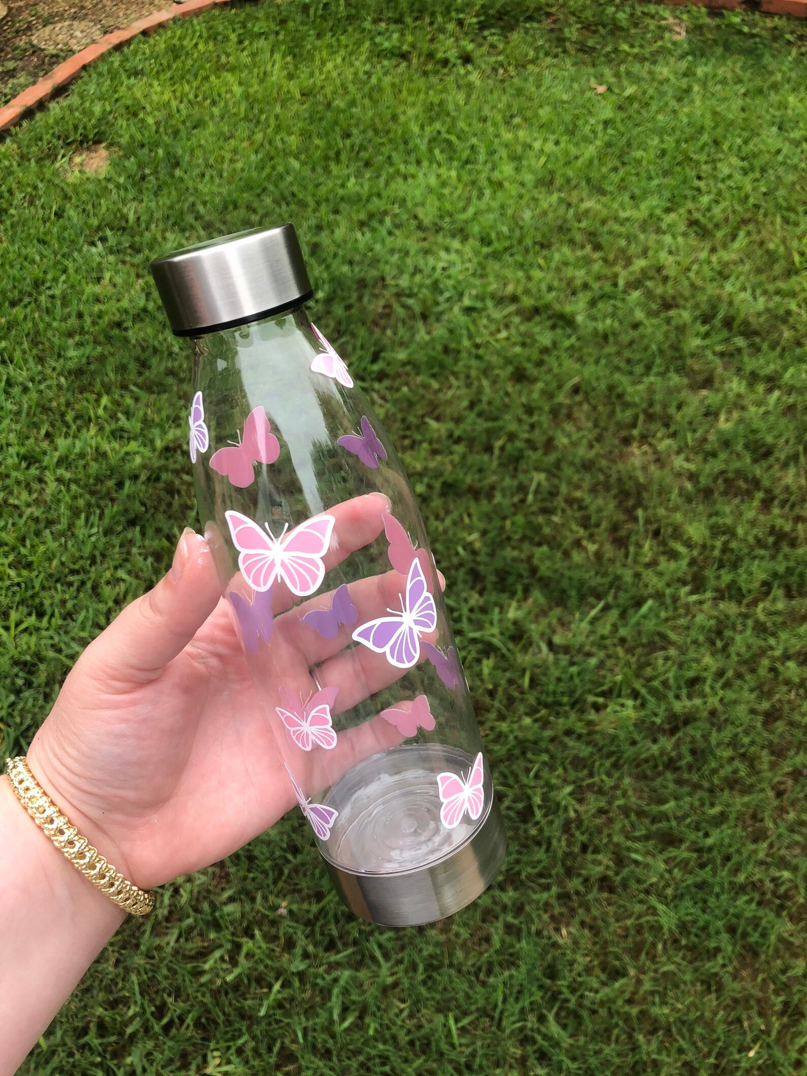 Butterfly water bottle Etsy