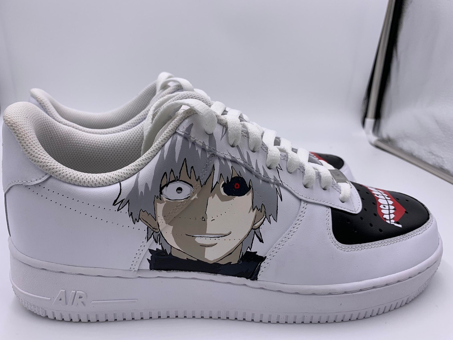 Custom Tokyo Ghoul Ken Kaneki Air Force 1s | Etsy