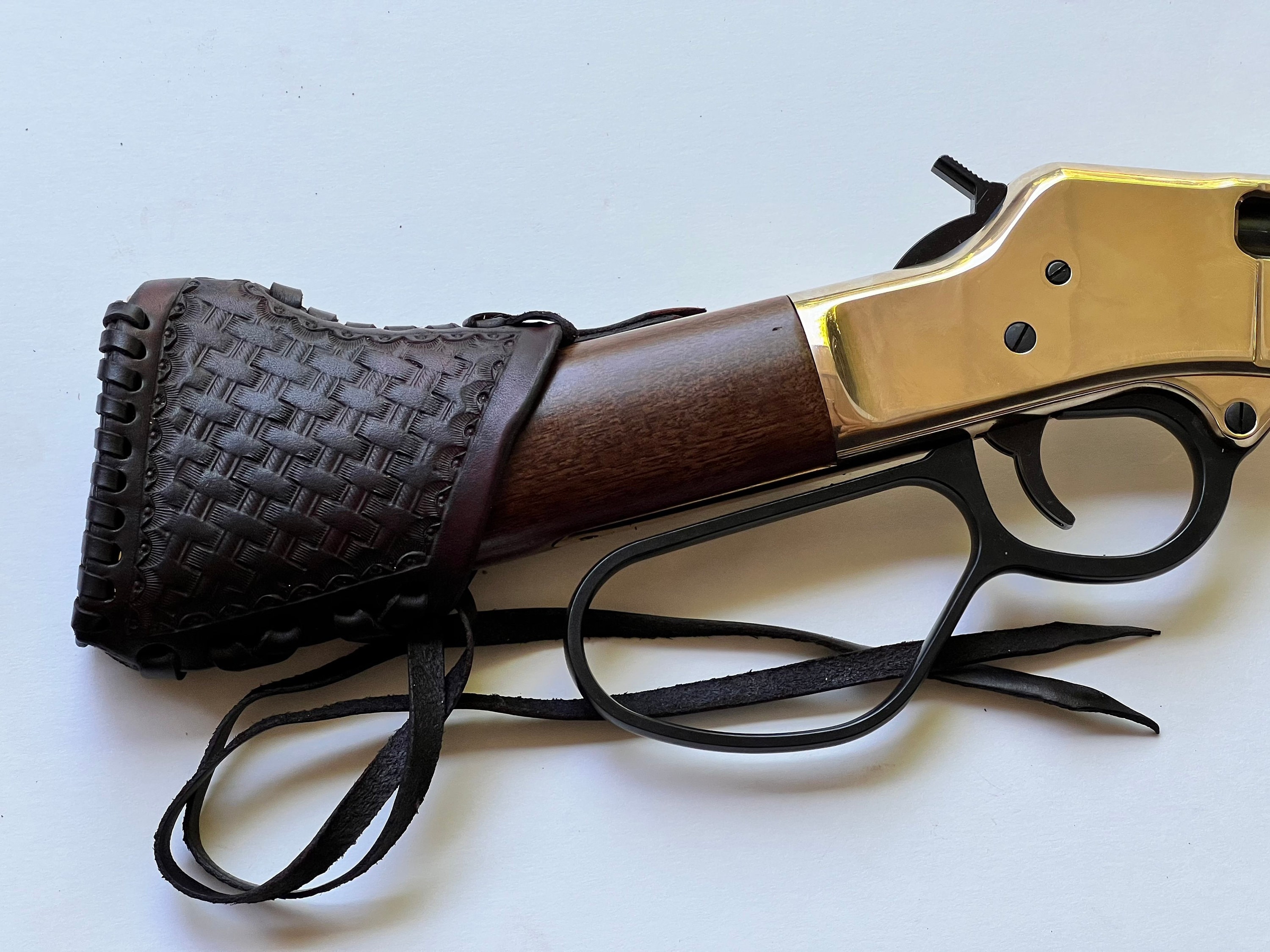 Leather Gunstock Cover Henry Mares Leg Butt Stock - Etsy