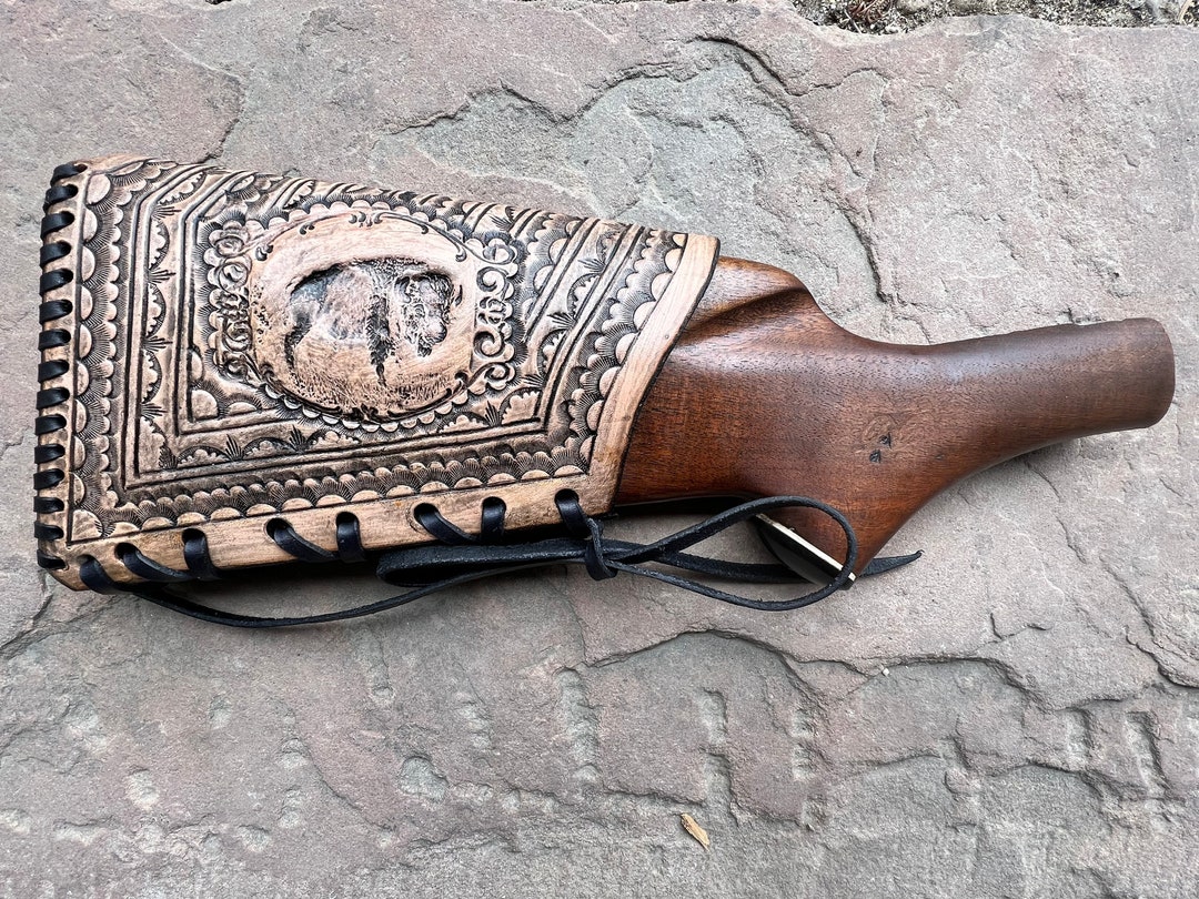 Leather Gunstock Cover Marlin 336 Butt Stock Etsy