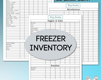 Freezer Inventory Printable: Organize Your Freezer or Your Stockpile!