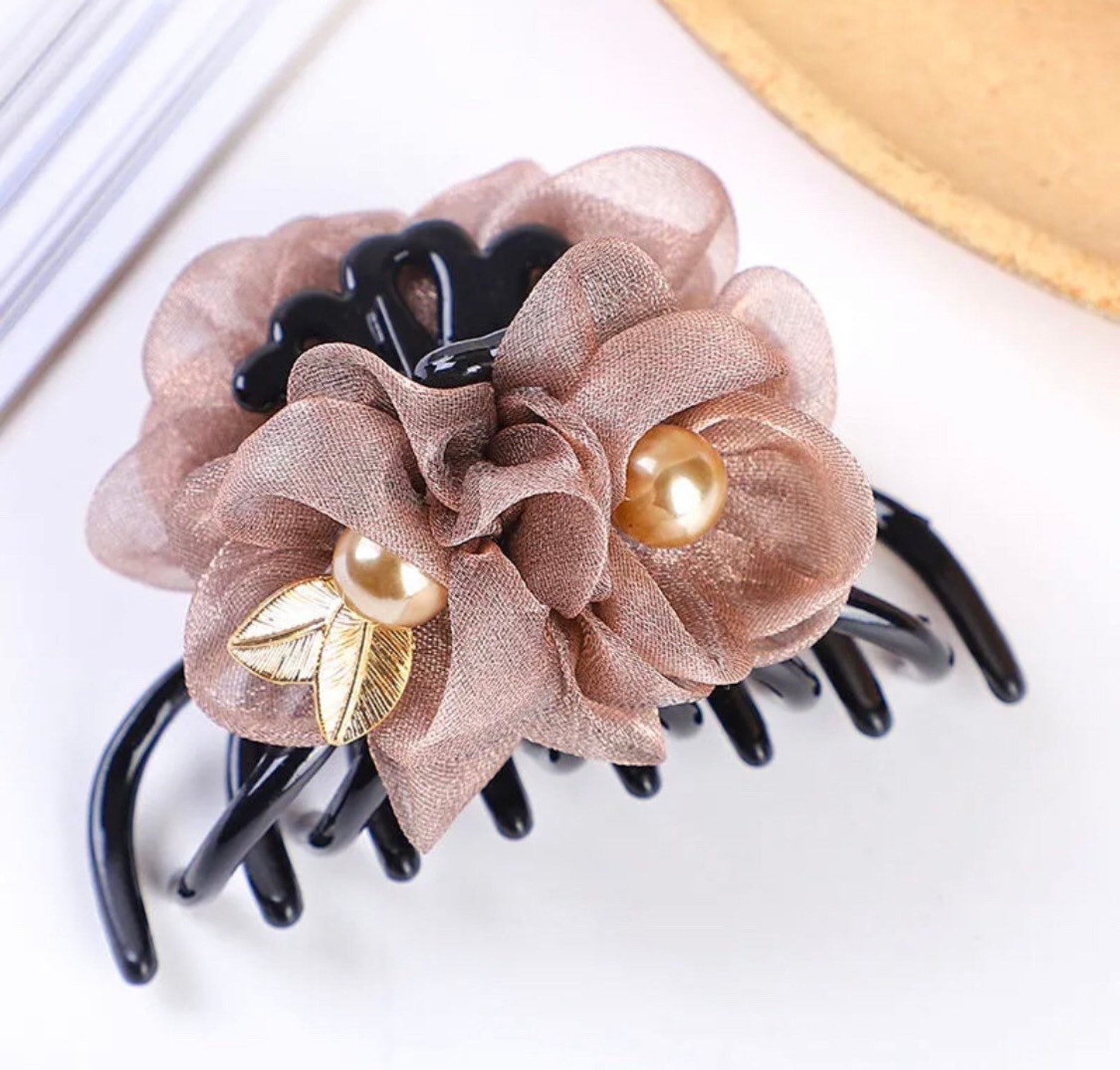Flower Hair Claw Hair Accessories Handmade Fashion Look Hair Etsy UK