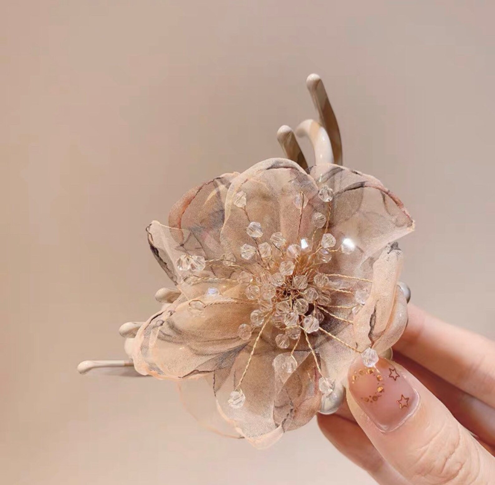 Flower Hair Claw Elegant Hair Accessories Handmade Exclusive Etsy