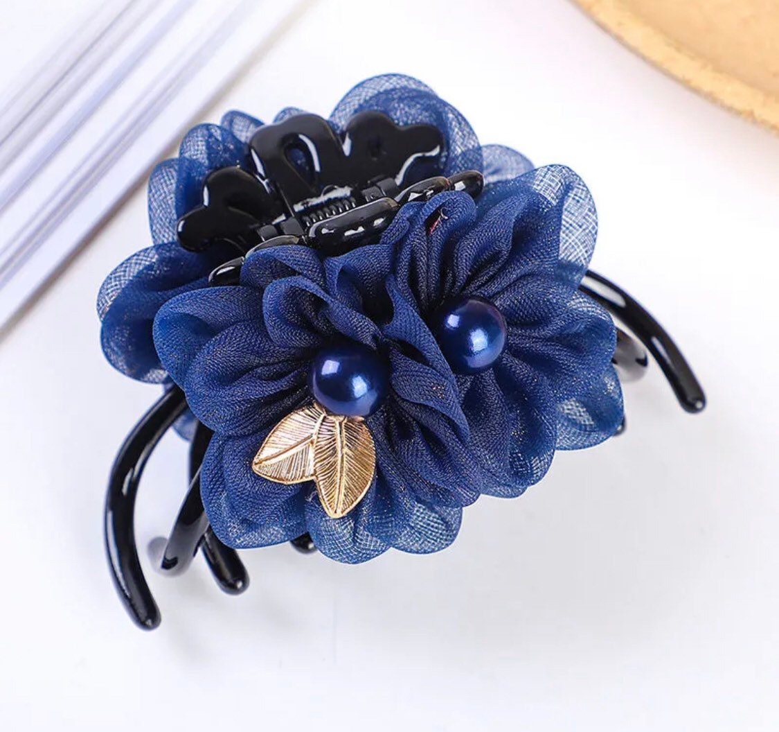 Flower Hair Claw Hair Accessories Handmade Fashion Look Hair Etsy UK