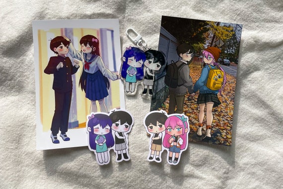 Omori OTP Set: Sunny X Aubrey Stickers, Prints, and Keychain