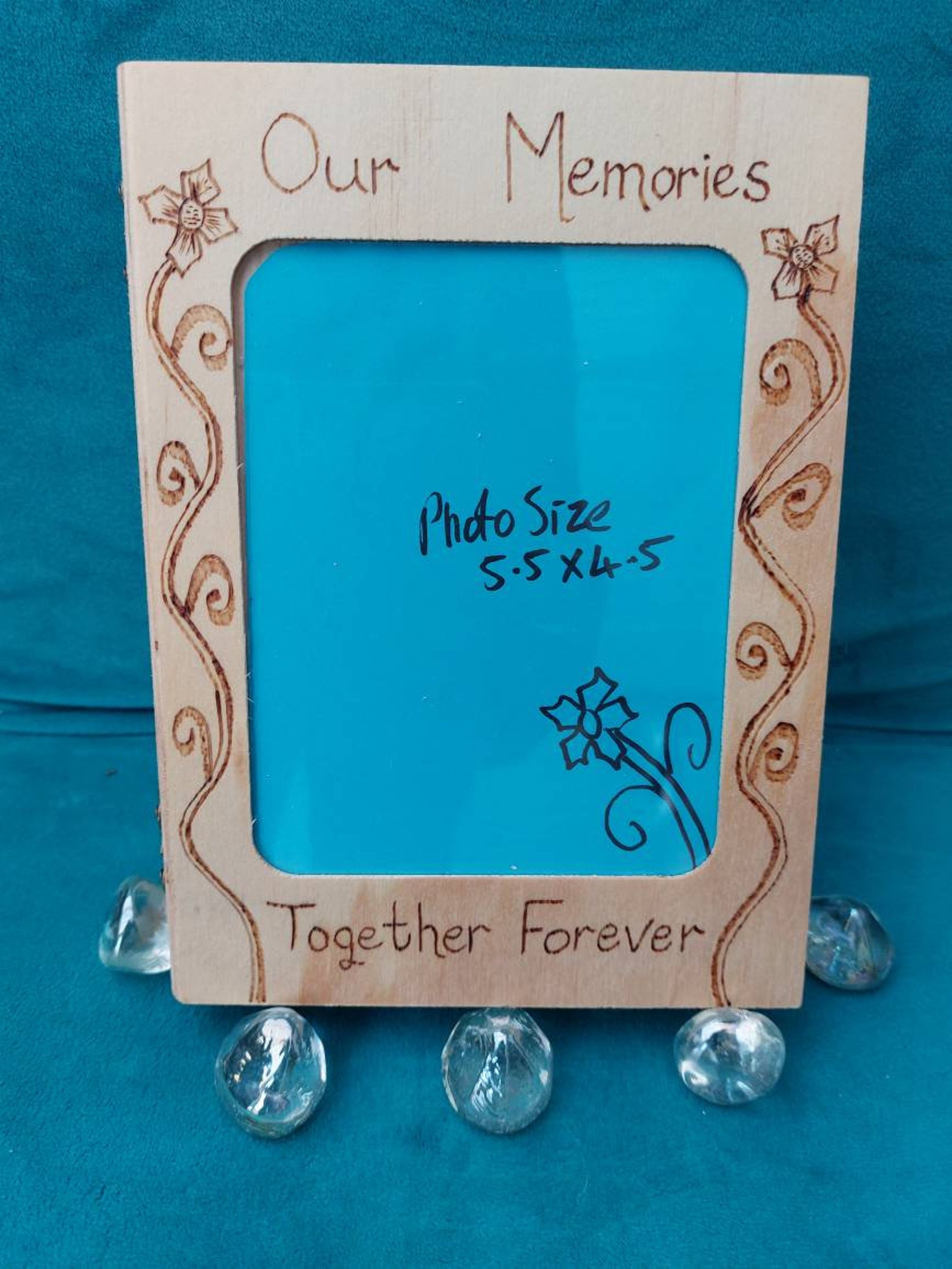 Memory box with photo frame Etsy