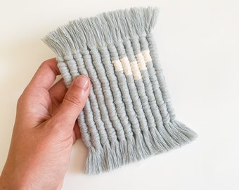 Macrame Square Coaster PDF Pattern – Beginner Friendly (Digital Download)