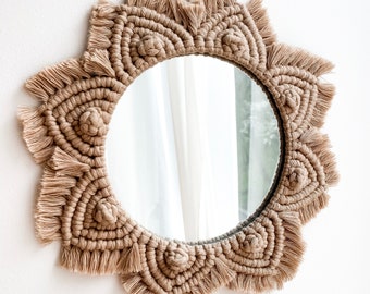 Macrame Mandala Mirror PDF Pattern - Digital Download | DIY Macrame Pattern | Macrame How To Instructions | PDF Tutorial