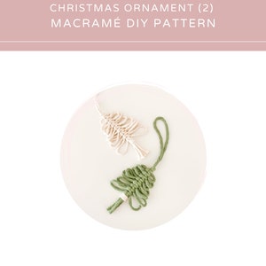 Macrame Christmas Tree Ornaments PDF Patterns Set of 2 Digital Download DIY Macrame Pattern Macrame Beginner PDF Tutorials image 5