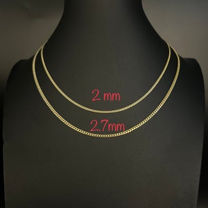 3.8mm Miami Cuban Link Necklace Chain Real 10K Yellow Gold All Sizes