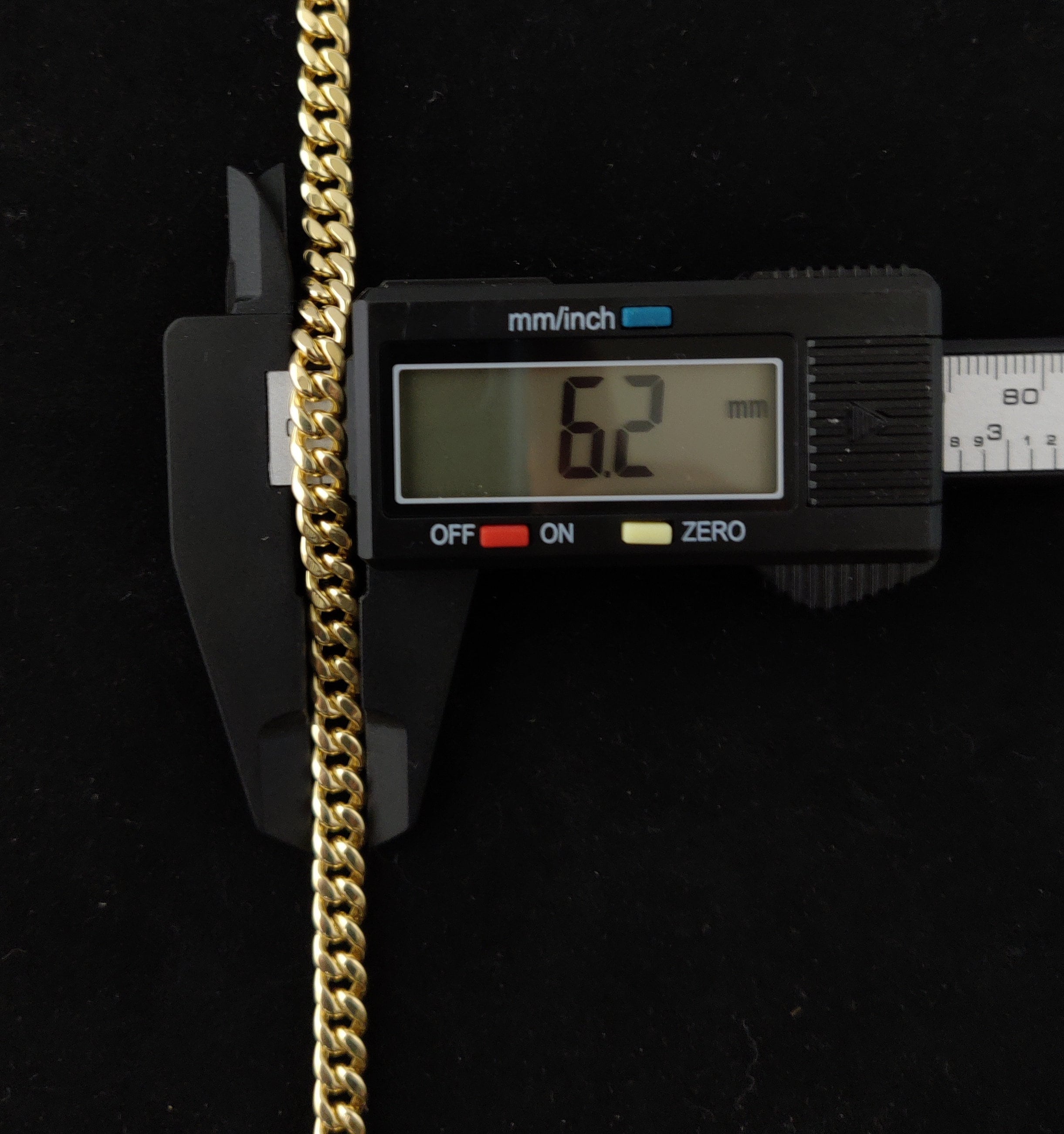 Real 10k Gold Chain 20 22 24 26 28 inch Miami Cuban link 6mm-12mm Free